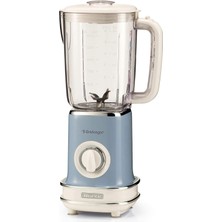 Ariete Vintage Blender Mavi 0568/15 - Saklaması Kolay, 500 Watt, 1,5 Litre Sürahi, Plastik Kavanoz,