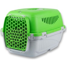 Easera Ticaret Modern Tasarım Kedi ve Köpek Taşıma Kutusu Küçük Boy - Yeşil