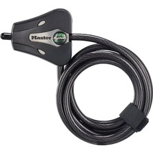 Master Lock Python Kablo Kilidi, Anahtarlı Kablo Kilidi, Iz Kamerası ve Kayık Kilitleme Kablosu