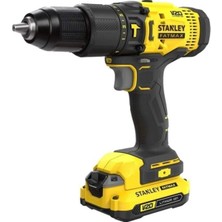 Stanley SCD718D2K-TR 18V 2.0AH V20 Li-Ion Çift Akülü Kömürlü Darbeli Matkap Renkli Özellikler