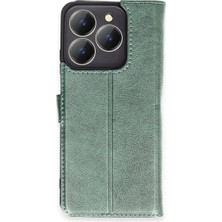 Elma Shop Realme C63 Kılıf Trend S Plus Kapaklı Kılıf - Yeşil