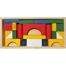 Bak Gel Al Ahşap Şekiller Yapı Oluşturma Oyunu