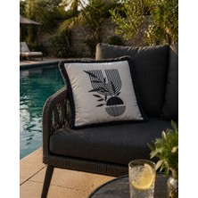 Ces Home Punch Işlemeli Kırlent Kılıfı Tekli (43 x 43)