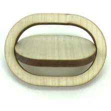 Telli Çalgı Yapım Elips Kelebek Bağlama Ses Kafesi 7,5 cm