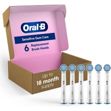 Oral-B Hassas Diş Eti Bakımı Elektrikli Diş Fırçası Yedek Fırça Başlıkları, 6 Adet