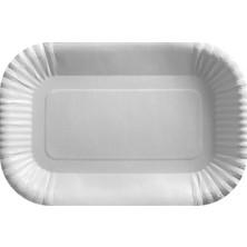 Ambalaj Pazarı Karton Tabak Beyaz 16X24 cm - 25 Adet