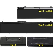 Dell RY3F9, 0RY3F9 Batarya Pil Retro V1 (4 Cell) Tip-A