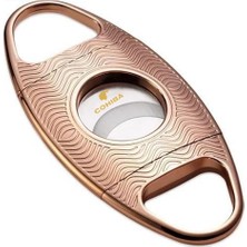 Cohiba Rose Gold Desenli Metal Puro Makası Kesici Şık Hediye Seçeneği Renkli Tasarım