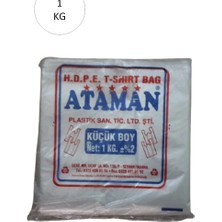 Ata Store Kalın Şeffaf Atlet Poşet Küçük Boy 25X33 cm 1 kg (1 Paket-Takriben 170 Adet)