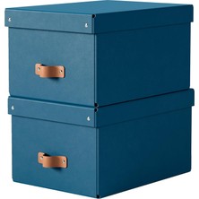 Leitz Puro Orta Boy Saklama Kutusu 2’li Mavi -M