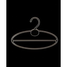 PremiumPort Beyaz Şeffaf Plastik Eşarp Askısı, 10 Adet, 22X9 cm