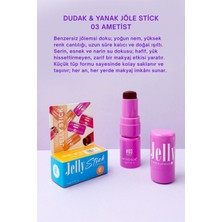 MONDSUB Jelly Stick Nemlendirici Dudak ve Yanak Renklendirici Allık & Ruj – Tint No:03 Amethyst