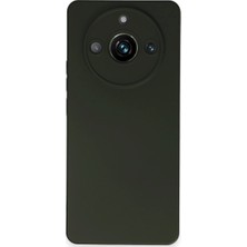 Akinco Realme 11 Pro Kılıf Nano Içi Kadife Silikon - Koyu Yeşil