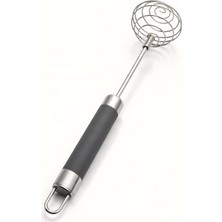 Perotti Paslanmaz Çelik Spiral Çırpıcı | Ergonomik Kaymaz Saplı El Tipi Sos & Yumurta Karıştırıcı
