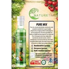 NatureTime Premium Pure Mix 250 ml Glütensiz Detoks İçeceği Pestisit & Ağır Metal İçermez Analizli Katkısız Doğal