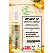 NatureTime Premium Bromelain Mix 250 ml Glütensiz Detoks İçeceği Pestisit & Ağır Metal İçermez Analizli Katkısız Doğal