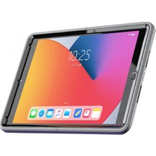 Pileli Store Newface iPad 10.2 (7.nesil) Kılıf Hand Strap Tablet Kılıfı - Gri
