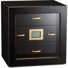Premium Quality Premiumquality Arica 3 Çekmeceli Kahverengi Sedir Humidor Puro Kutusu
