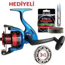 Oslo Metal Başlıklı 3+1 Bilye Misina Sarılı Spin Olta Makinesi