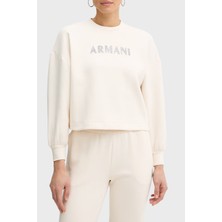 Armani Exchange Logolu Pamuklu Relaxed Fit Bisiklet Yaka Sweat Bayan Sweat XW002049 AF21298 U1003