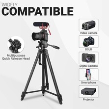 Gunkes NP-8830 Tripod Bluetooth Kumandalı Profesyonel Telefon Kamera Tutucu Çantalı Tripot 150 cm NP-8830