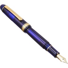 Platinum プラチナ萬年筆 Plutinum PNB13000#3776 Century Gold Trim 51 Chartres Blue M Dolma Kalem