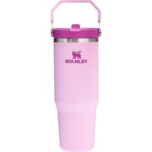 Stanley Iceflow Flip Straw Tumbler Pipetli Termos Bardak, Kiraz Çiçeği (Cherry Blossom), 0.89 Litre
