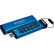 Kingston Ironkey 256GB Keypad 200, Fıps 140-3 Xts-Aes 256-BIT Şifre Korumalı Taşınabilir Type-C Bell