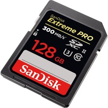 Sandisk 128GB Extreme Pro Hafıza Kartı, 300MB/SN'E Kadar - SDSDXPK-128G-GN4IN