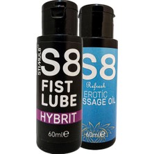 Ekobox Stımul8 Erkeklere ve Bayanlara UYGUNLUBRIKANT60 ml Jel + Fantezimasaj Yağı