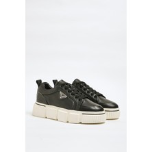 Faruk Balkanas Markus Model Hakiki Natural Deri Ithal Taban Sneaker Ayakkabı