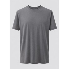 Antrasit Renk Modal T-Shirt