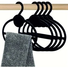 PremiumPort 100 Adet Siyah Şal ve Fular Askısı Dolap Düzenleyici Seti