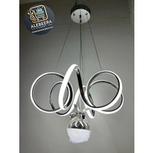 Kumsar Aydınlatma Deniz Yıldızı LED Avize  Modeli ( Gümüş Kasa )