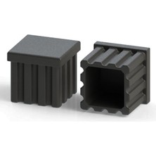 Erbek 50X50 Plastik Profil Iç Tapa Siyah (10 Adet)