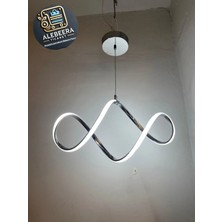 Kumsar Aydınlatma Işıkzen LED Avize Modeli (Gümüş Kasa )