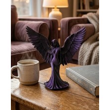 Feifei Küçük Boy Mor Melek Insan Biblo Estetik Dekoratif Obje - FEİ4187-5590