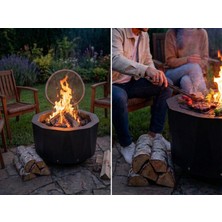 Ayme Outdoorium  Taşınabilir Ateş Çukuru & Modüler Mangal | 10 Parça Izgara | Düşük Duman | Çantalı Premium Fire Pit