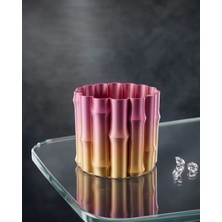 Feifei 3D Dekoratif Mor Sarı Vazo Modern Tasarım Estetik Ev Aksesuarı - FEİ1968-6835