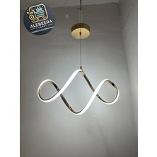 Kumsar Aydınlatma Badem  LED Avize Modeli ( Gold Kasa )