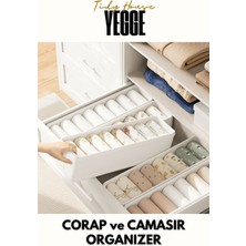 PremiumPort 8'li Çekmece ve Dolap Içi Raf Düzenleyici, Katlanabilir Organizer Set