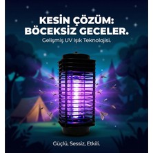 Elektrikli Sinek Öldürücü Cihaz Cız Lamba Mor Işık
