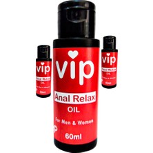 Ekobox Vip Kadınlar ve Ap.erkekler Için Analrelax Oil 3 Adet Lubricantanalrahatlatıcı Kasgevşetici Kaydırıcıyağ 60 ml