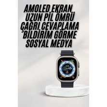 Pileli Store 2025 Yeni Model Akıllı Saat Android ve Ios Uyumlu Çağrı Cevaplama
