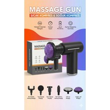 Sıcak ve Soğuk Terapili Masaj Tabancası  Şarjlı Isıtmalı Masaj Cihazı  Sporcu Masaj Ai