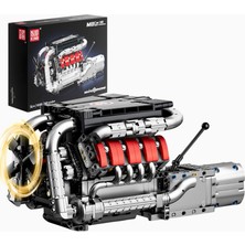 Mould King 10203 V8 Motor Modeli 1169 Parça Lüks Yapı Seti