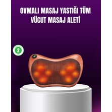 Hobilinka Ergonomik Derin Yoğurmalı Boyun Bel Sırt Masaj Cihazı Priz Çakmak Girişli