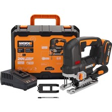 Worx WX542 20VOLT 2.5AH. Li-Ion Tek Akülü Profesyonel Kömürsüz Şarjlı Dekupaj Testere