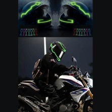 Uni Zer 3 Modlu Motorcu Kask Ledi Gece Sürüşü Için Yanıp Sönen Pilli Su Geçirmez LED Kask Motor Çanta Ledi