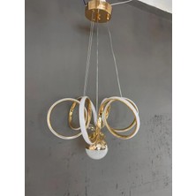 Kumsar Aydınlatma Kuğu Tek Top Gold Model Avize